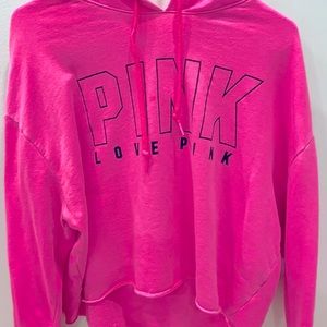 Crop Pink hoodie!